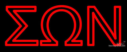 Sigma Omega Nu Neon Sign 