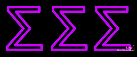Sigma Sigma Sigma Neon Sign 