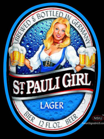St. Pauli Girl Classic Label Neon Sign