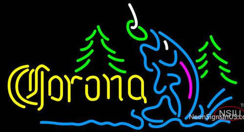 Corona Fishing Lake Neon Beer Sign