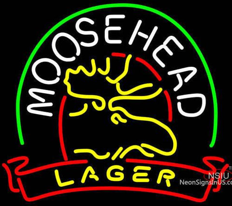 Moosehead Lager Deer Neon Beer Sign 