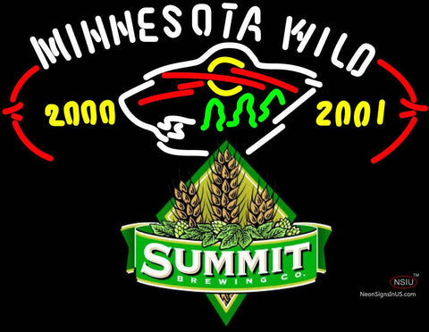 Summit Beer Minnesota Wild Neon Sign 