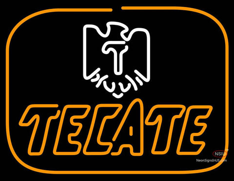 Tecate Golden Border Eagle Neon Beer Sign 