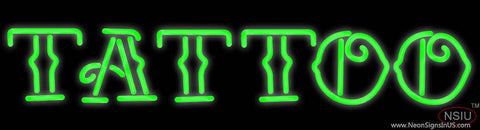 Green Tattoo Real Neon Glass Tube Neon Sign 