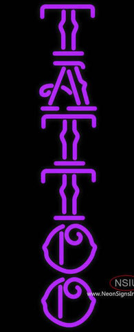 Purple Tattoo Real Neon Glass Tube Neon Sign 