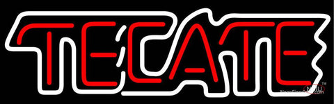 Tecate White Border Neon Beer Sign 