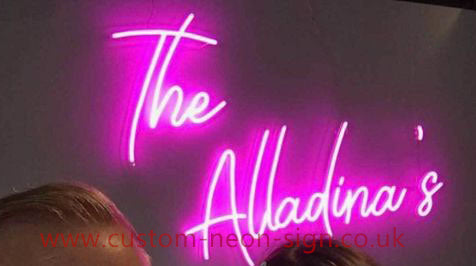 The Alladinas Wedding Home Deco Neon Sign 