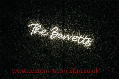 The Barvetts Wedding Home Deco Neon Sign 