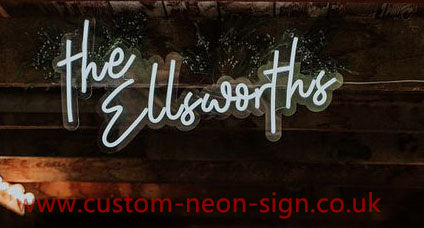 The Ellsaorths Wedding Home Deco Neon Sign 