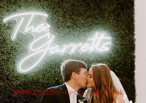 The Garretts Wedding Home Deco Neon Sign