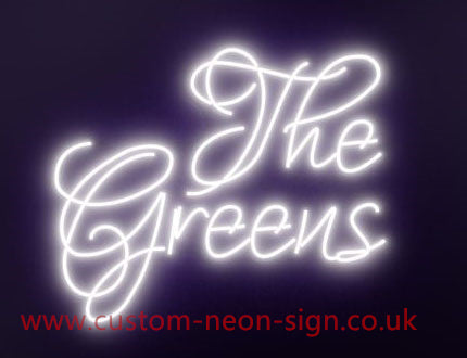 The Greens Wedding Home Deco Neon Sign