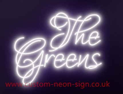 The Greens Wedding Home Deco Neon Sign 