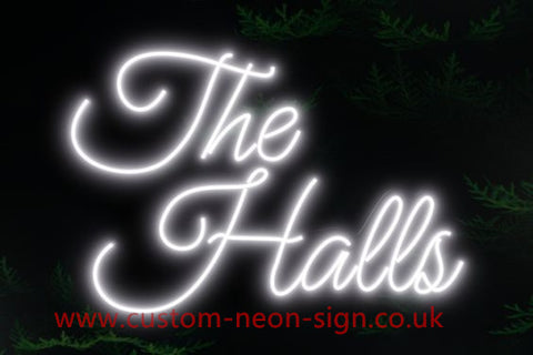 The Halls Wedding Home Deco Neon Sign 
