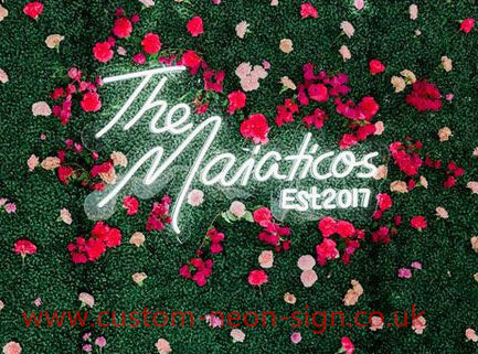 The Maiaticos Est 2017 Wedding Home Deco Neon Sign 