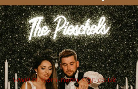 The Piesches Wedding Home Deco Neon Sign