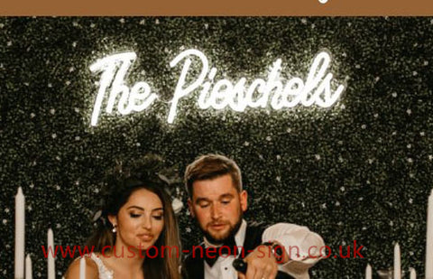 The Piesches Wedding Home Deco Neon Sign 