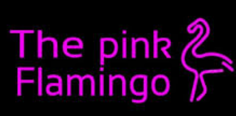 the pink flamingo neon sign 