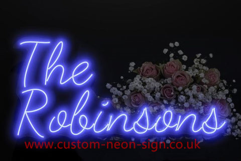 The Robinsons Wedding Home Deco Neon Sign 