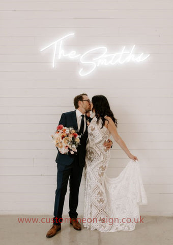 The Smiths Wedding Home Deco Neon Sign 