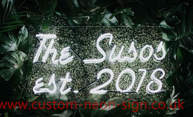 The Susos Est 2018 Wedding Home Deco Neon Sign 
