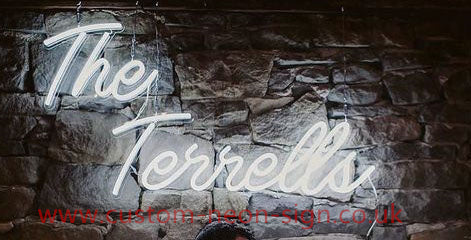 The Terrells Wedding Home Deco Neon Sign 