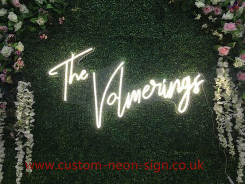 The Volmerings Wedding Home Deco Neon Sign 