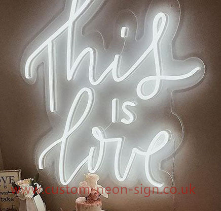 This Is Love Wedding Home Deco Neon Sign