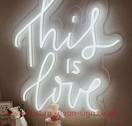 This Is Love Wedding Home Deco Neon Sign 