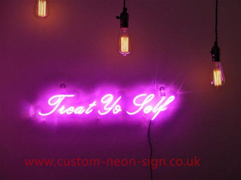 Treat Yo Self Wedding Home Deco Neon Sign