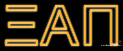 Xi Alpha Pi Real Neon Glass Tube Neon Sign 
