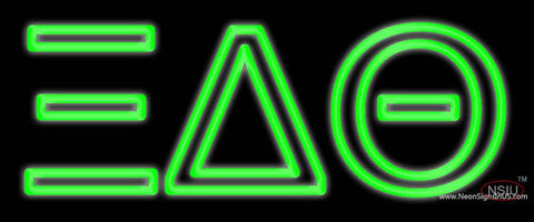 Xi Delta Theta Real Neon Glass Tube Neon Sign