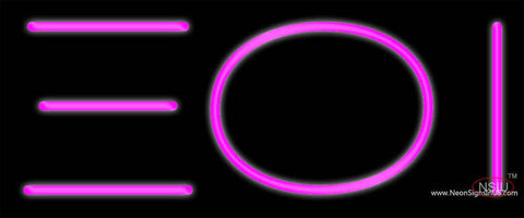Xi Omicron Lota Real Neon Glass Tube Neon Sign 