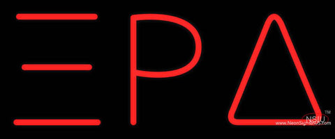 Xi Rho Delta Real Neon Glass Tube Neon Sign 