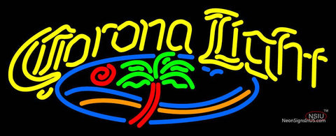 Yellow Corona Light Palm Tree Neon Sign 