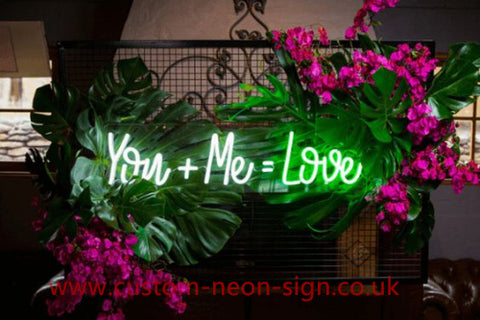 You Me Love Wedding Home Deco Neon Sign 