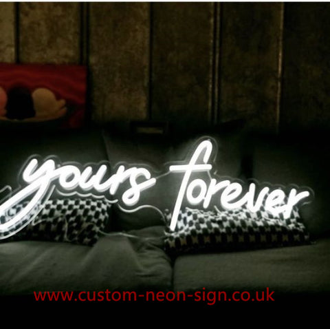 Yours Forever Wedding Home Deco Neon Sign 