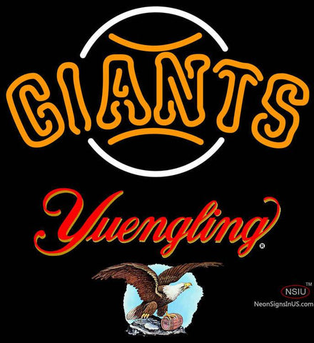 Yuengling San Francisco Giants MLB Real Neon Glass Tube Neon Sign