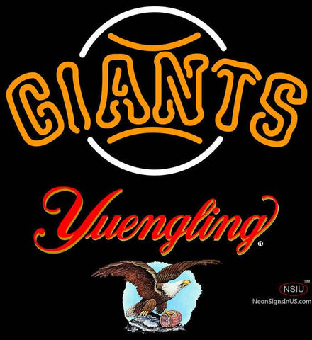 Yuengling San Francisco Giants MLB Real Neon Glass Tube Neon Sign 