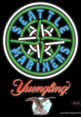 Yuengling Seattle Mariners MLB Real Neon Glass Tube Neon Sign