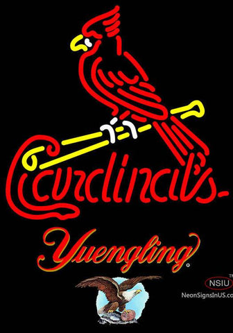 Yuengling St Louis Cardinals MLB Real Neon Glass Tube Neon Sign 