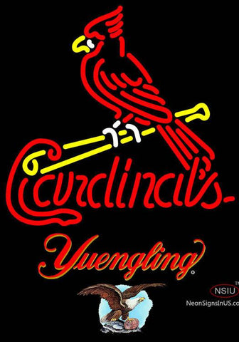 Yuengling St Louis Cardinals MLB Real Neon Glass Tube Neon Sign